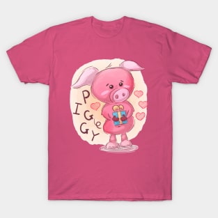 Piggy Cartoon T-Shirt